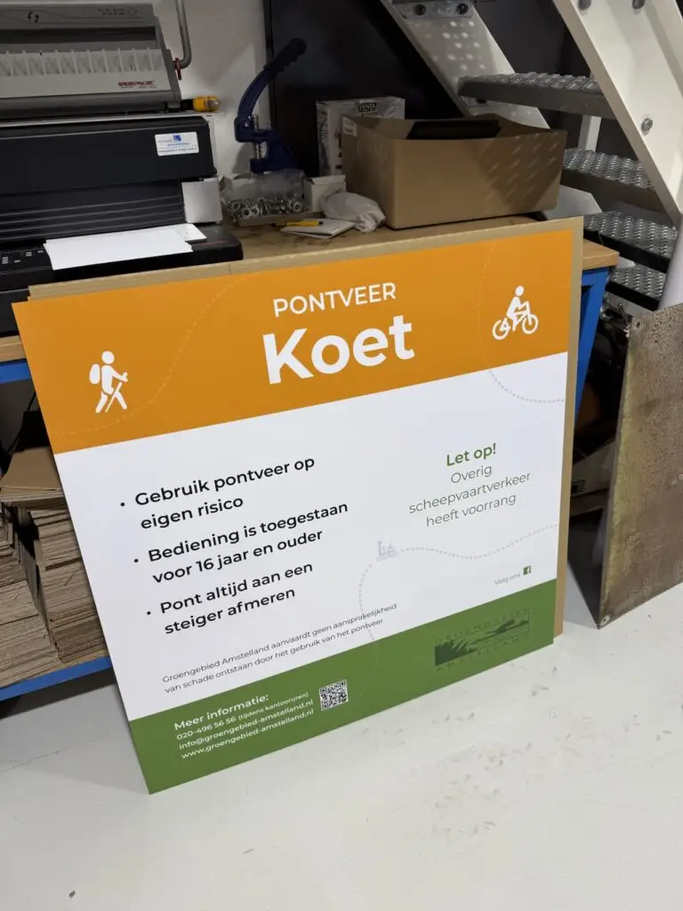 Sticker op paneel GGA