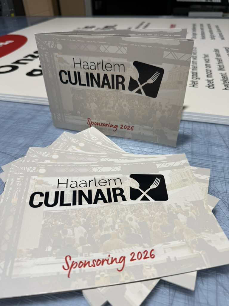 Sponsorbrochures voor Haarlem Culinair 2026
