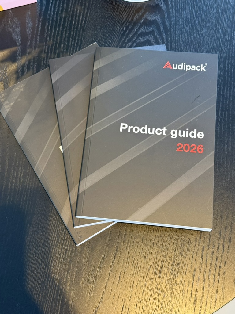 Gedrukte productgidsen 2026 voor Audipack